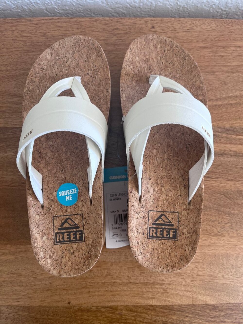 Reef Vista Higher Savanah Platform Thong Sandal in Whisper White 5 - Picture 3 of 12
